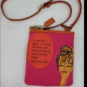 Coach Bonnie Cashin Canvas Pink Crossbody